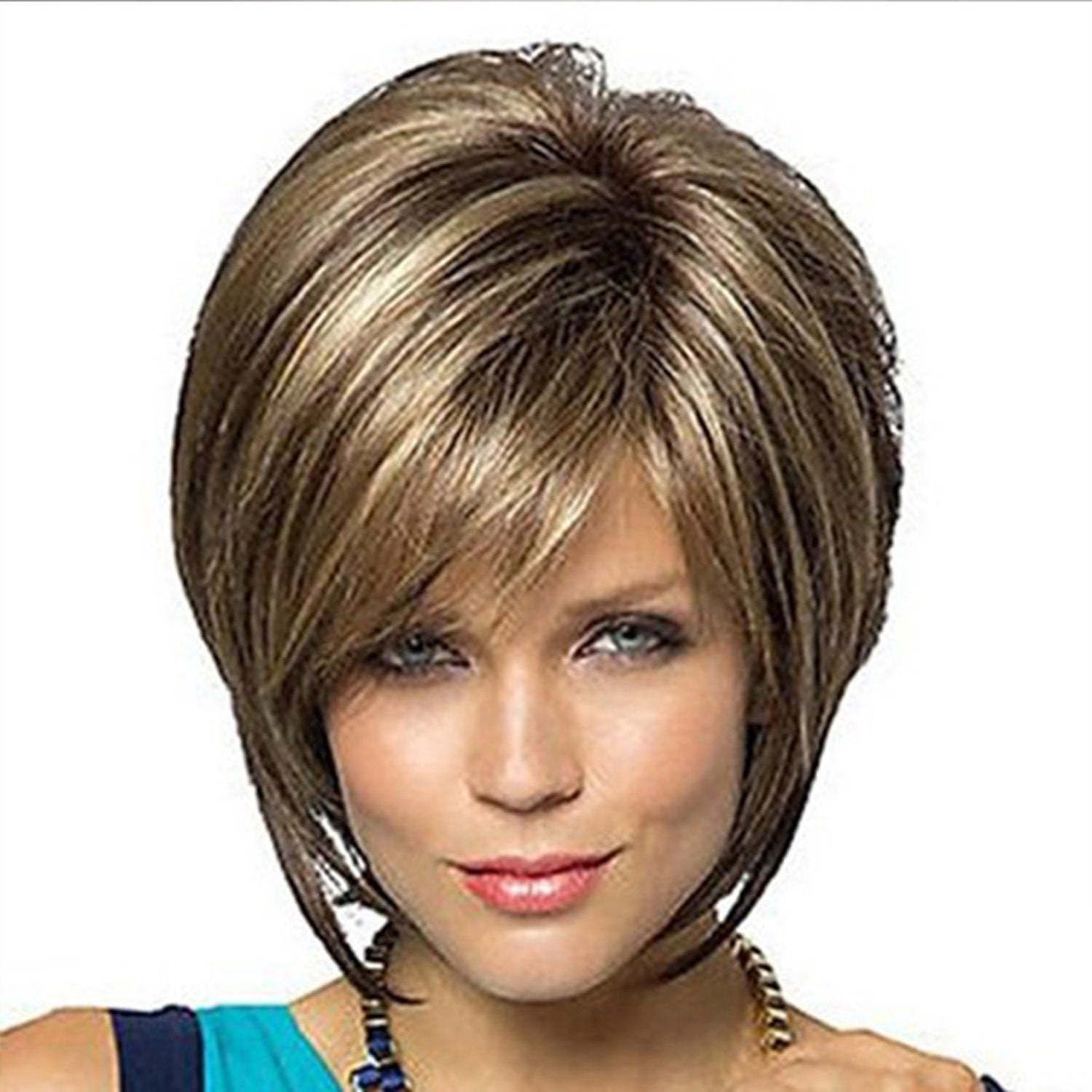 Women's Fashion Realistic High-temperature Fiber Micro-volume Short Hair Wig