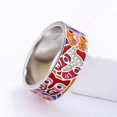 Fashion Personality New Enamel Ring Ladies