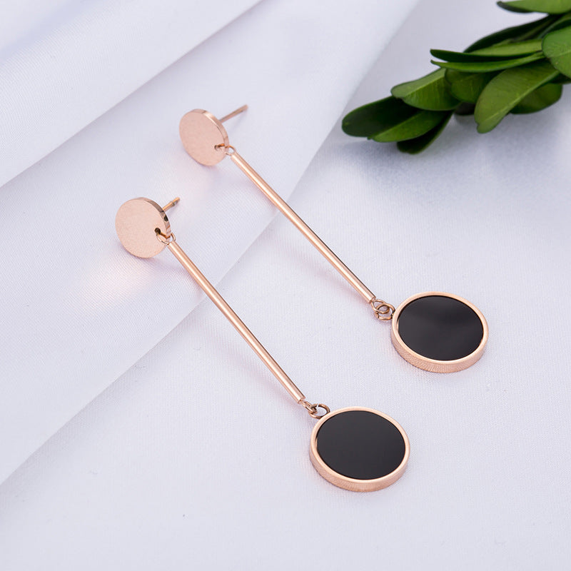 Women's Fashion Simple Round Earrings