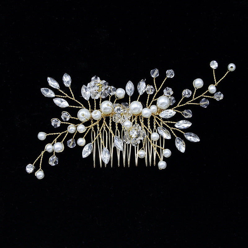 Vintage Minimalist Bride's Hair Comb Wavy