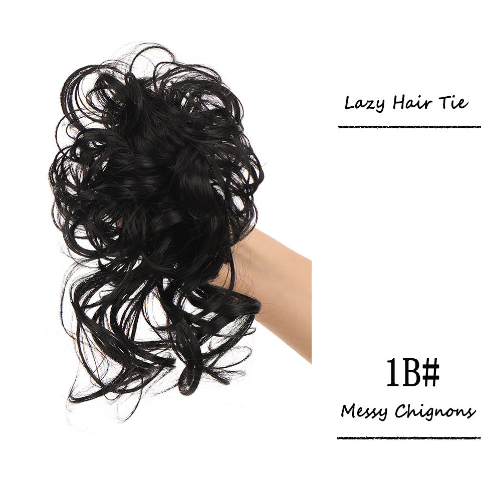 Women's Hair Band Long Beard Curly Hair Natural & Fluffy Lazy Updo Hair Chemical Fiber