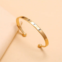 Alloy Opening Love Bracelet Women