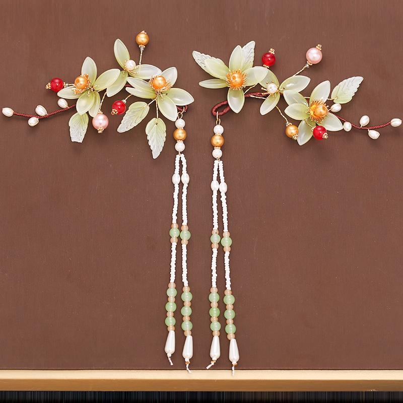 Women's Tassel Step-shaking Flower Hairpin Hair Accessories Set