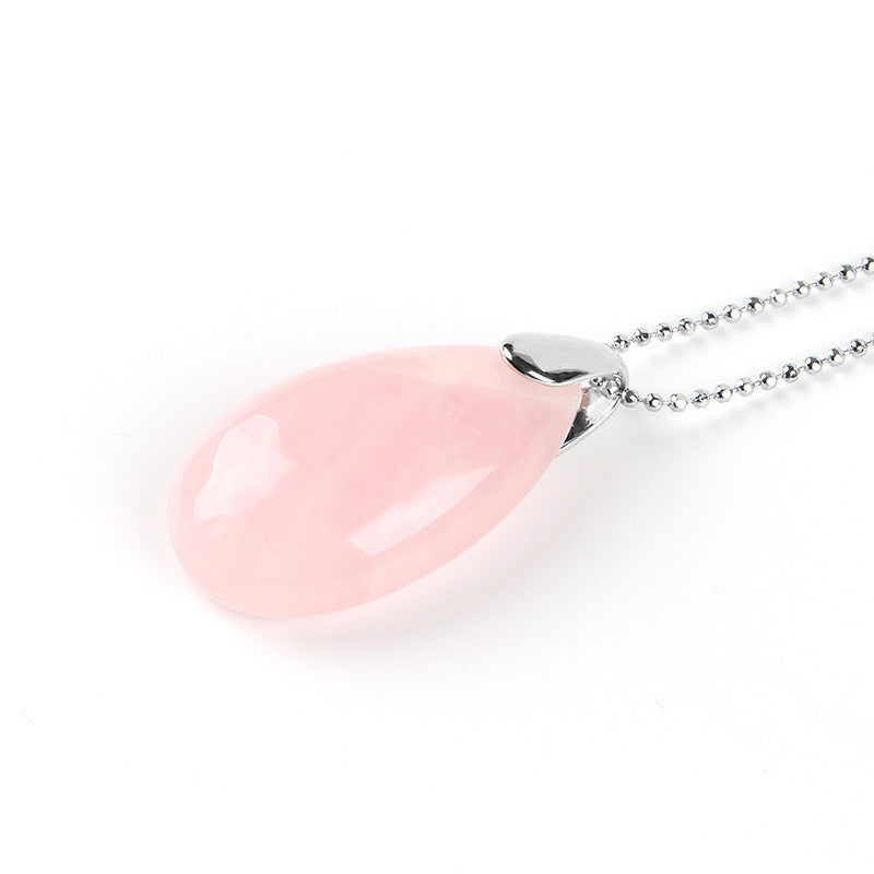 Crystal drop pendant necklace