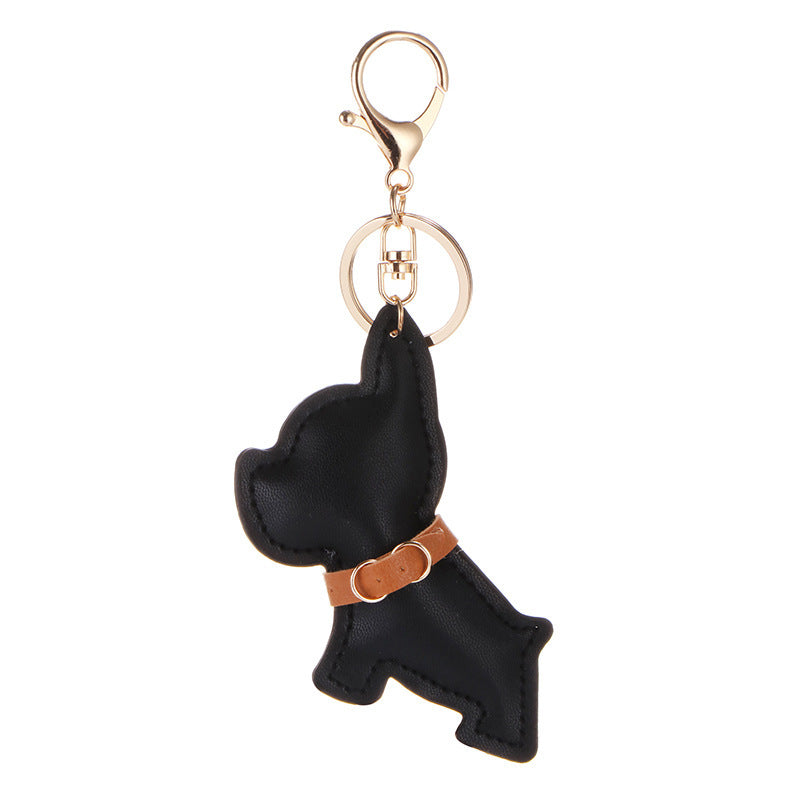 Cartoon Fadou Puppy PU Leather Key Chain