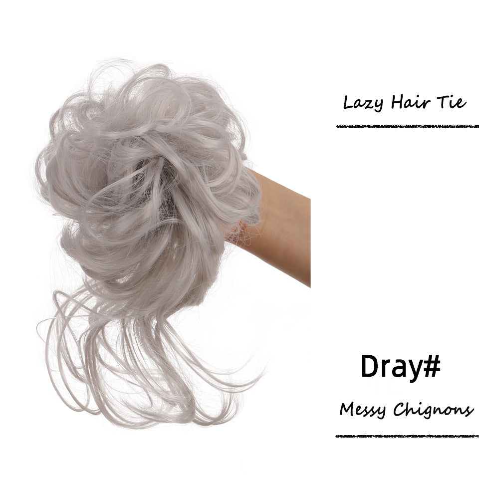 Women's Hair Band Long Beard Curly Hair Natural & Fluffy Lazy Updo Hair Chemical Fiber