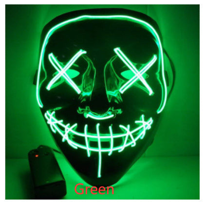 Halloween Horror Glowing Mask V Shape