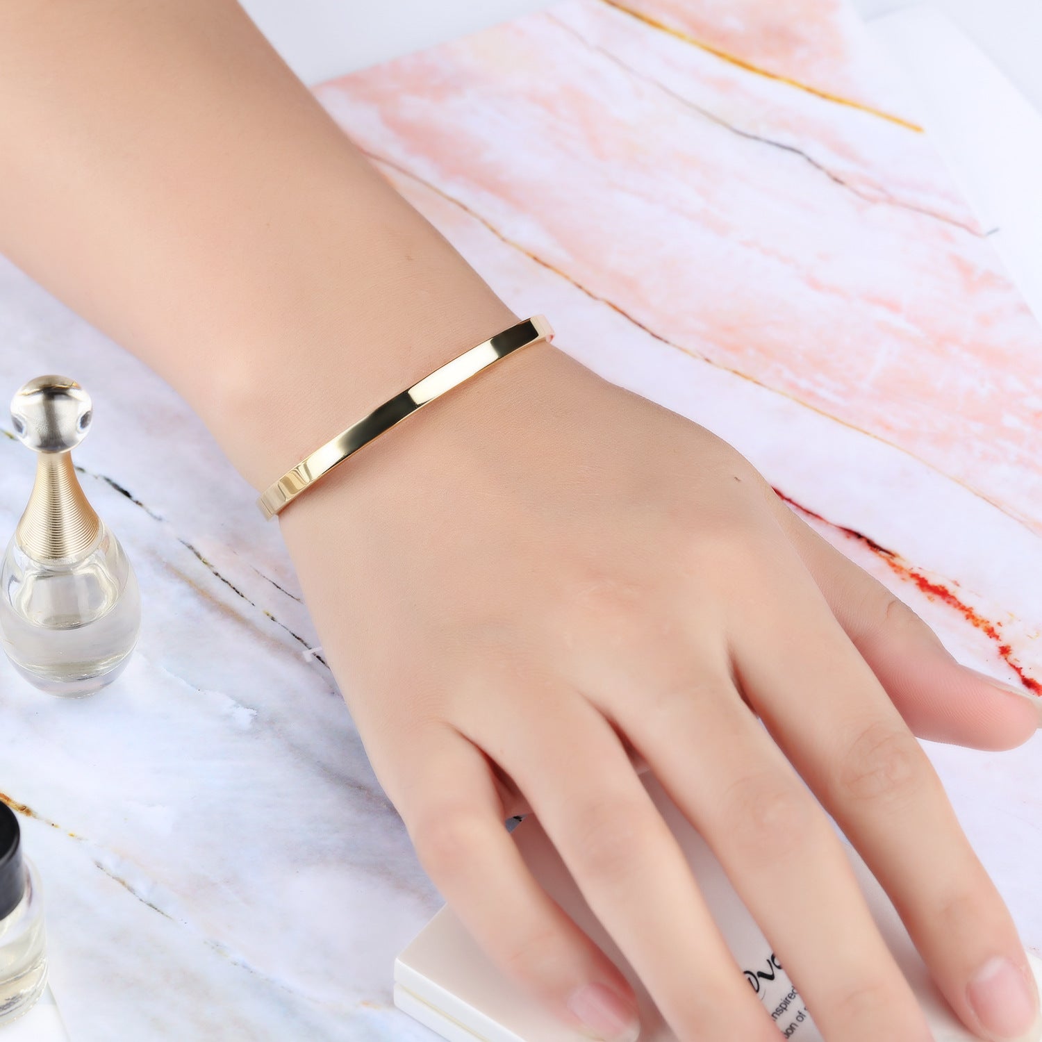 Rose gold-plated bracelet