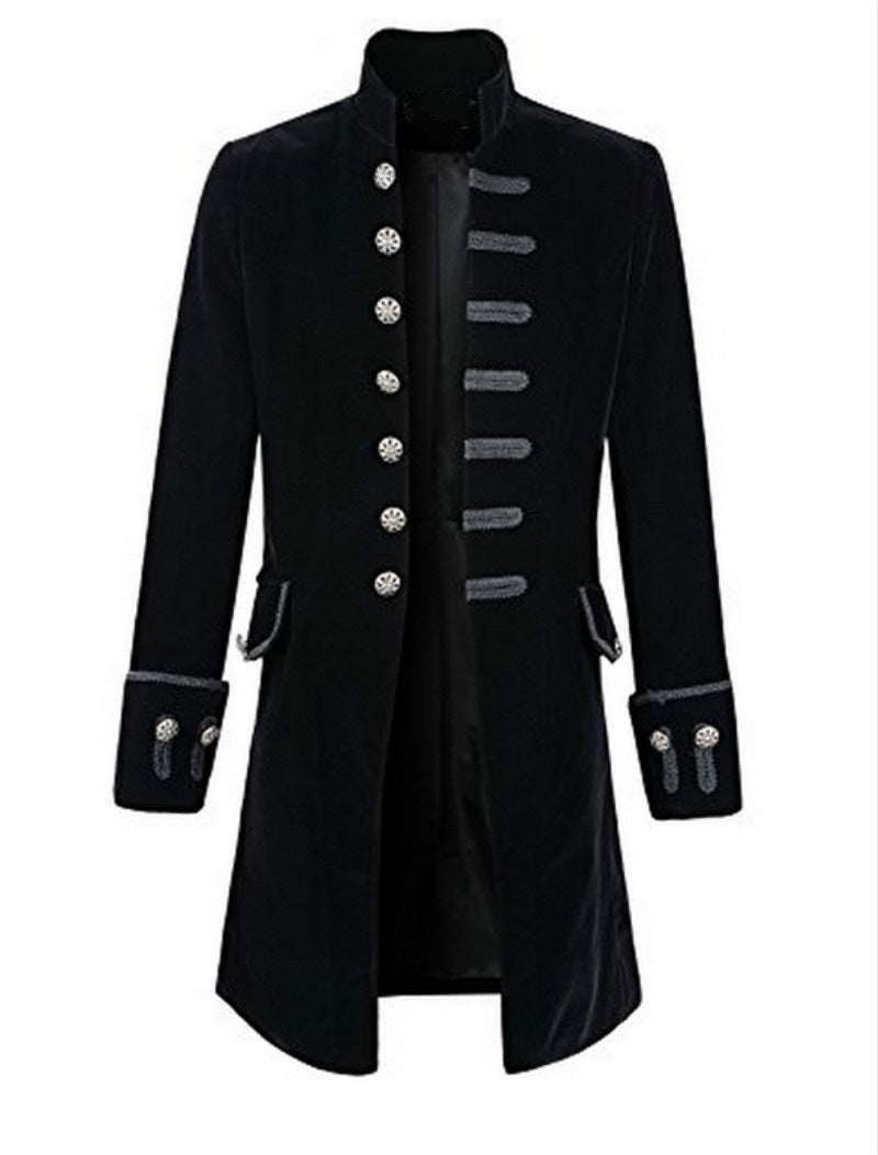 Men's Coat Fashion Steampunk Retro Men's Uniform