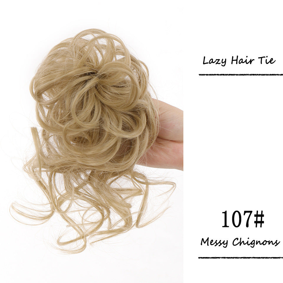 Women's Hair Band Long Beard Curly Hair Natural & Fluffy Lazy Updo Hair Chemical Fiber