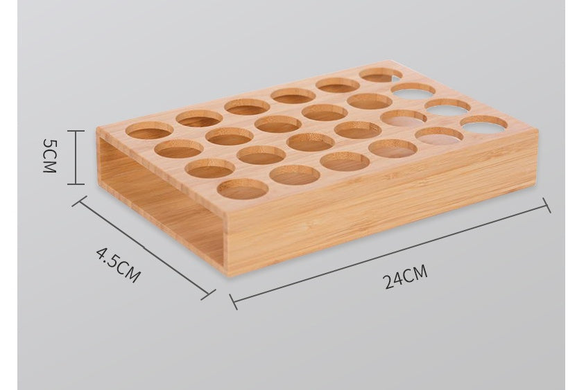 Bamboo Essential Oil Storage Rack For Essential Oil Bottles 15ml