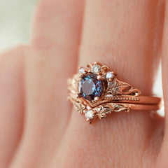 European And American Rose Gold Plated Engagement Ring