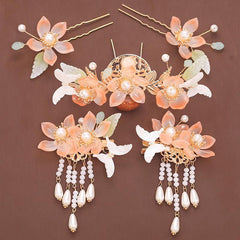 Women's Tassel Step-shaking Flower Hairpin Hair Accessories Set