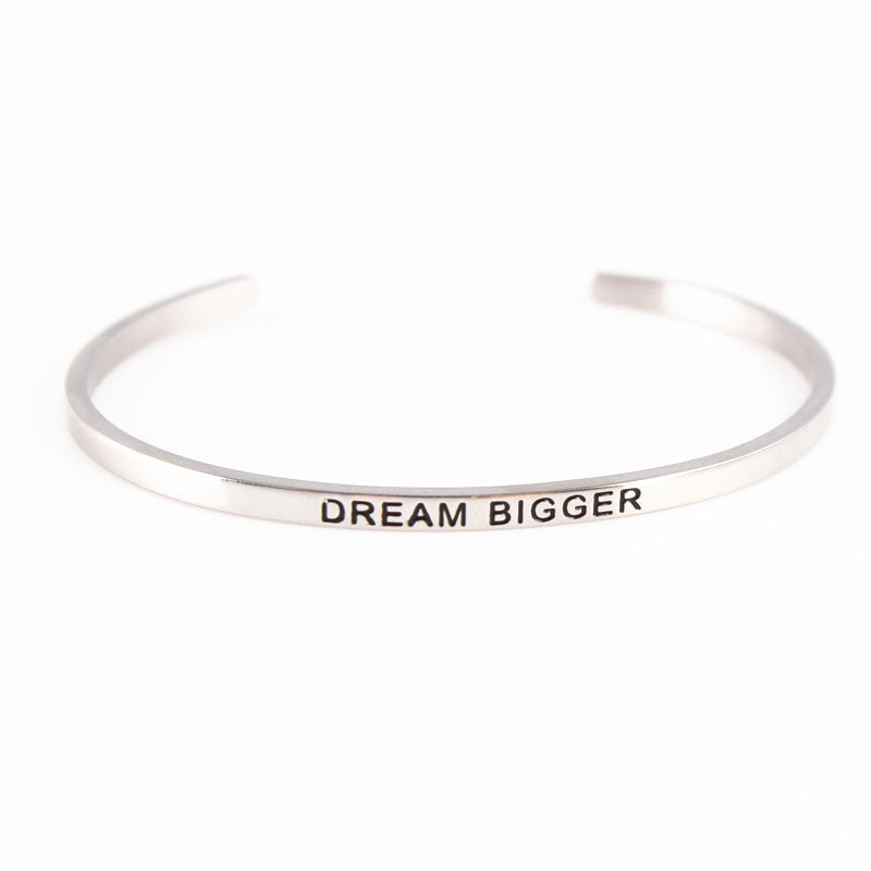 Engraving stainless steel bracelet