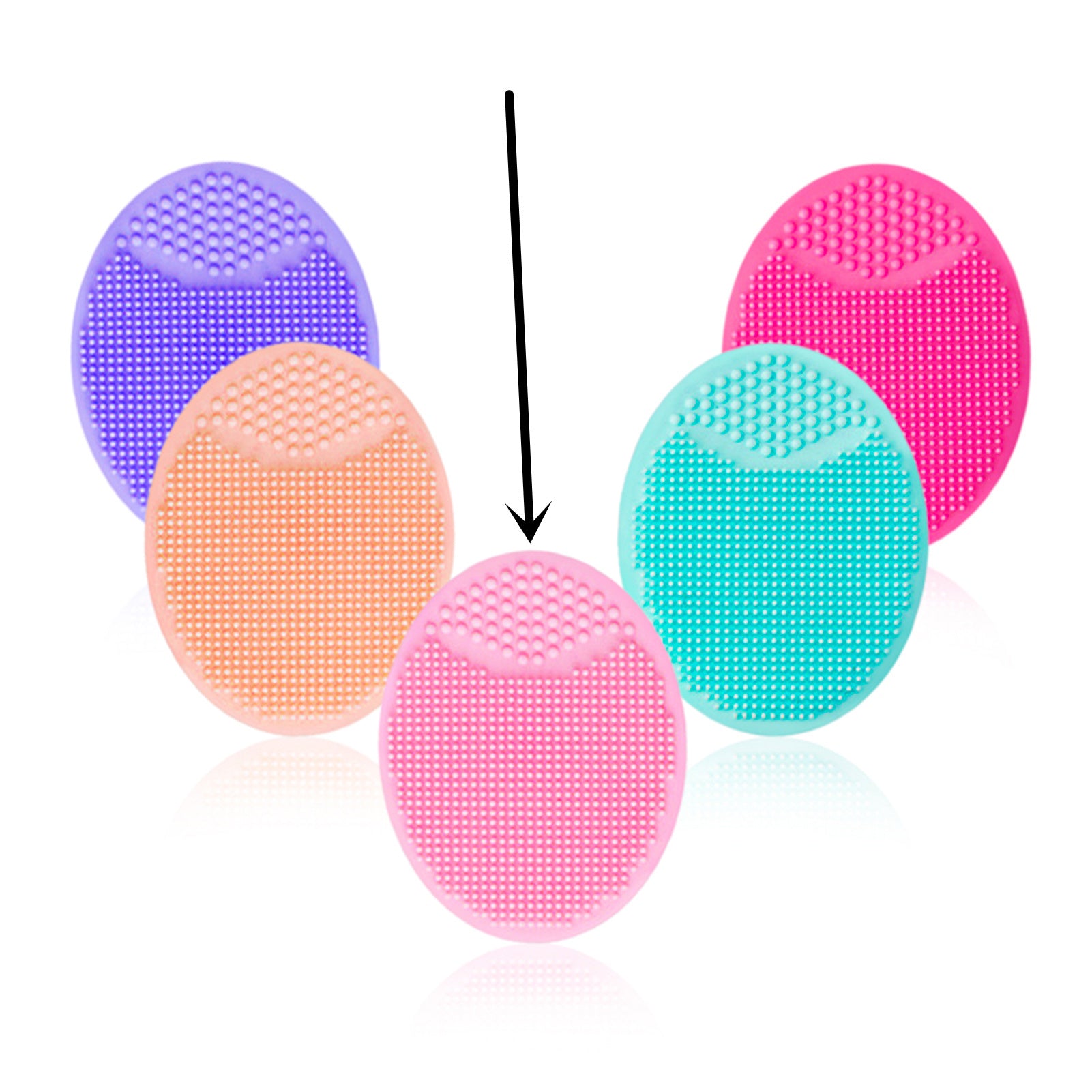 Silicone Oval Facial Brush Cleansing Tool