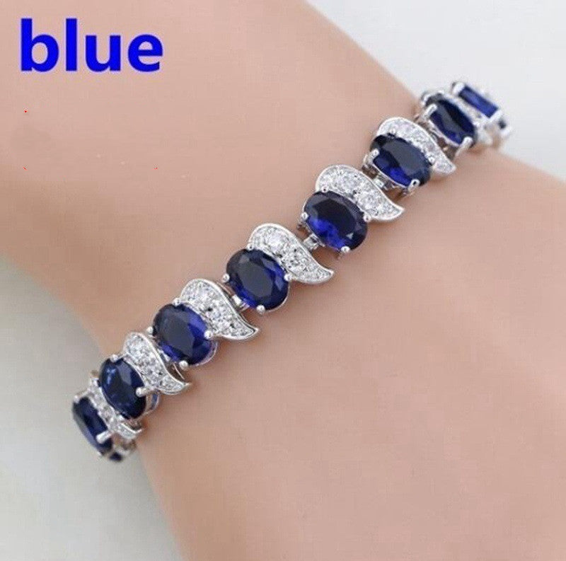 Meniscus Color Jewelry Zircon Seven Color Bracelet