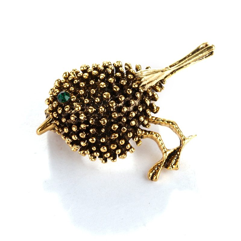 European and American fashion retro bird brooch