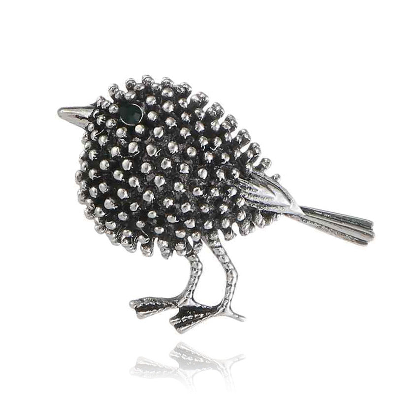 European and American fashion retro bird brooch