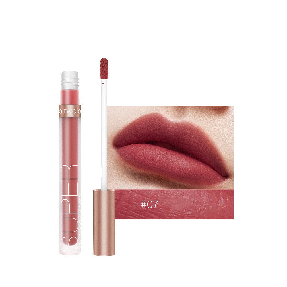 12 Color Honey Velvet Matte Lip Gloss Set - Long-Lasting, Moisturizing