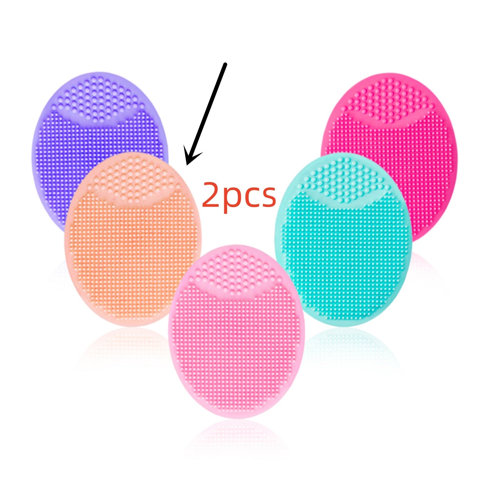 Silicone Oval Facial Brush Cleansing Tool