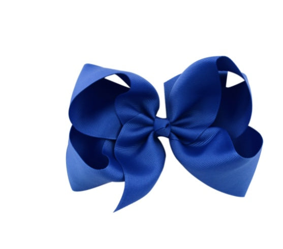 6 Inch Bow Hairpin for Children - 30 Colors, European Style