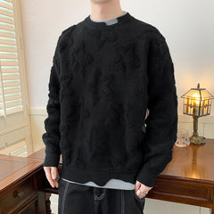 Knitwear Men's Autumn Fake Two-piece Round Neck Sweater Men's Clothing