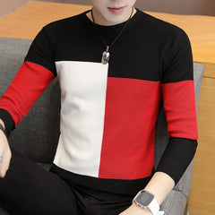 Colorblock knitted sweater