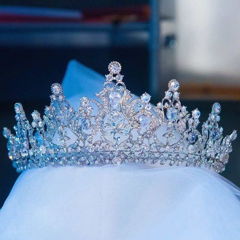 Bridal Crown With Diamond Hair Band