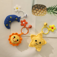 Sunflower Knitted Pendant Jewelry Cute Handmade