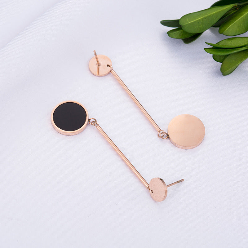 Women's Fashion Simple Round Earrings