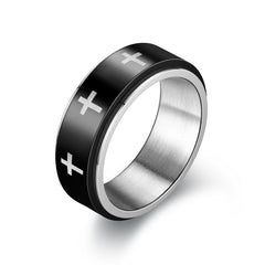 Anti-Anxiety Stress Relief Titanium Steel Turning Ring