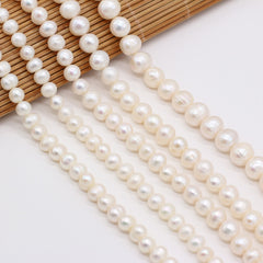 Natural Freshwater Circular Pearl White