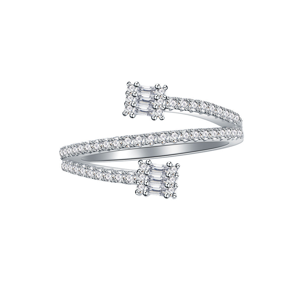 Simple Three-layer Line Ring For Women