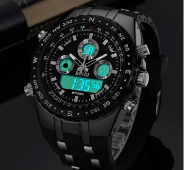 BINZI men's digital sport watch front view