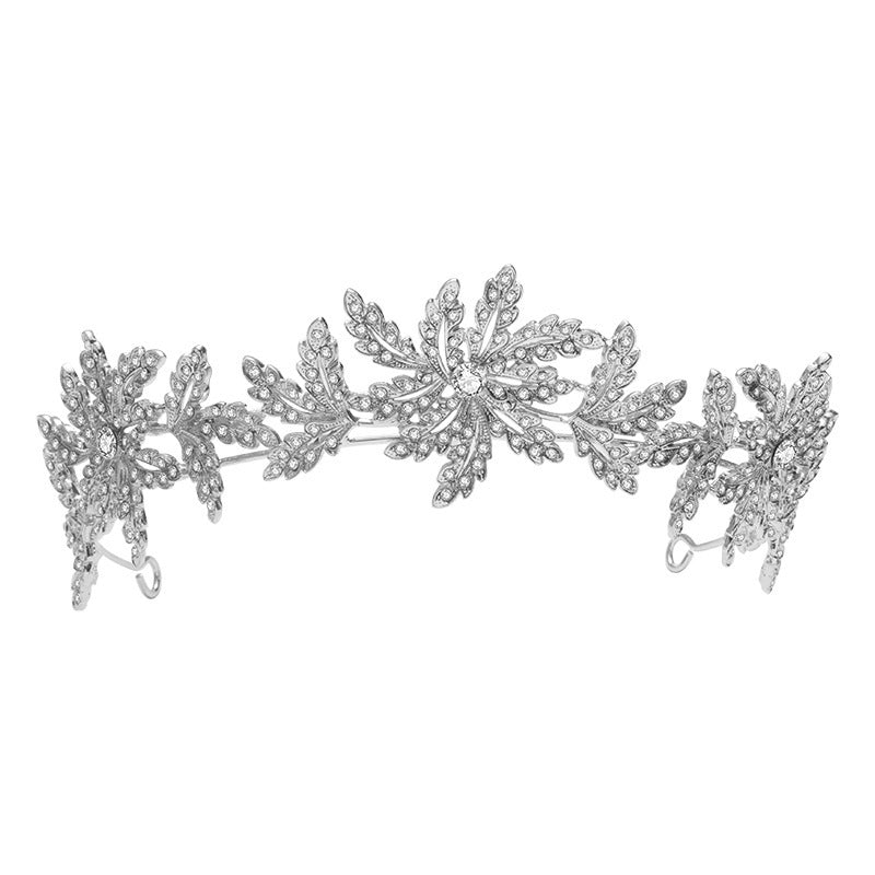 Baroque Rhinestone Diadem Tiaras Crowns Wedding Hair Accessories