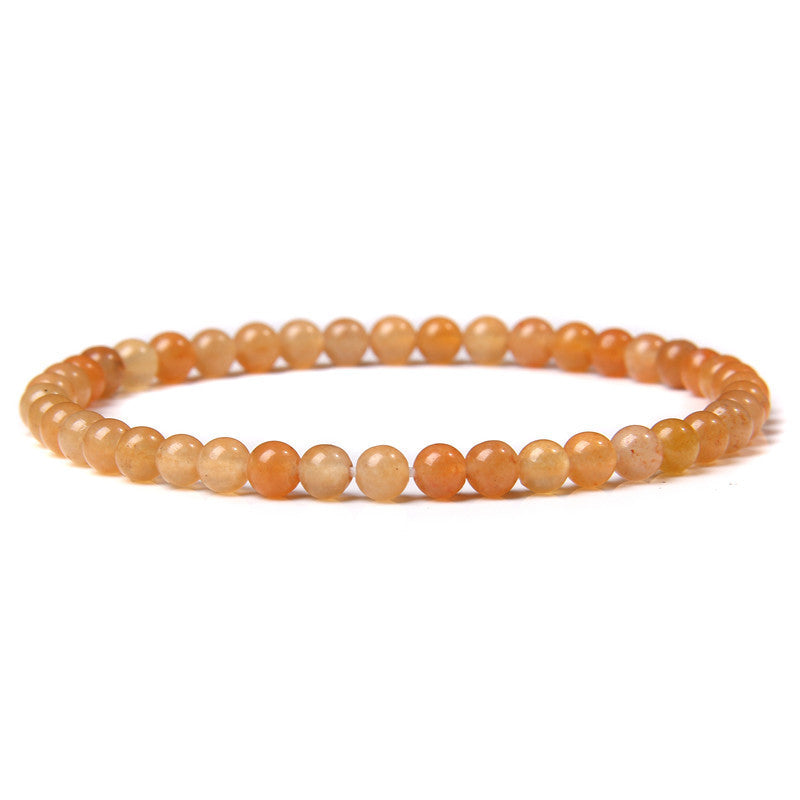 Close-Up of Agate Beads Bracelet - Natural Energy Charm