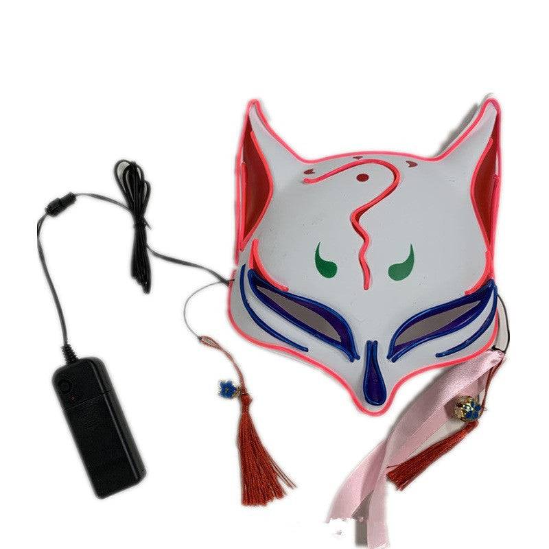 Fox LED Headgear White Glowing Face Mask