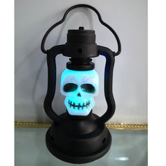 Halloween blue skull Lantern