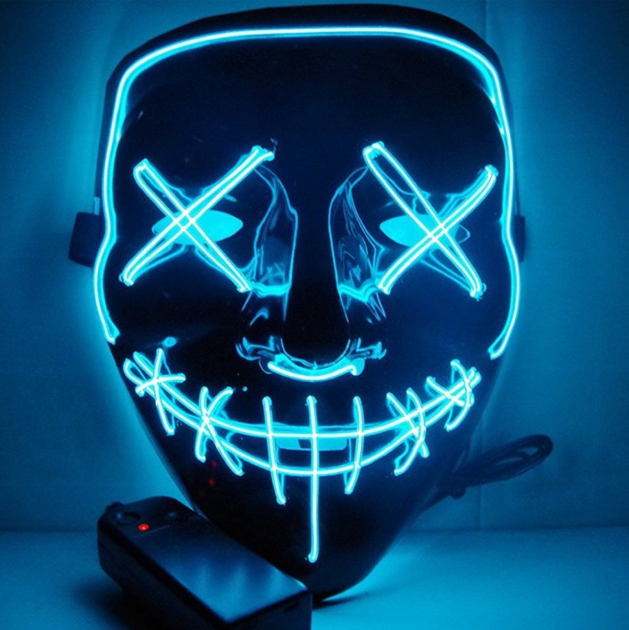 Halloween sky Blue Horror Glowing Mask