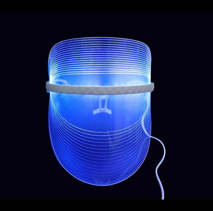 Light therapy mask with USB cable