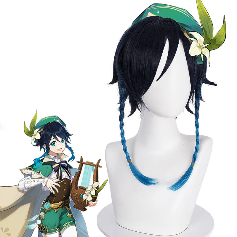 Medium-length cosplay wig