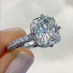 Crystal Sugar Ring Classic Square Bag Zircon Ring