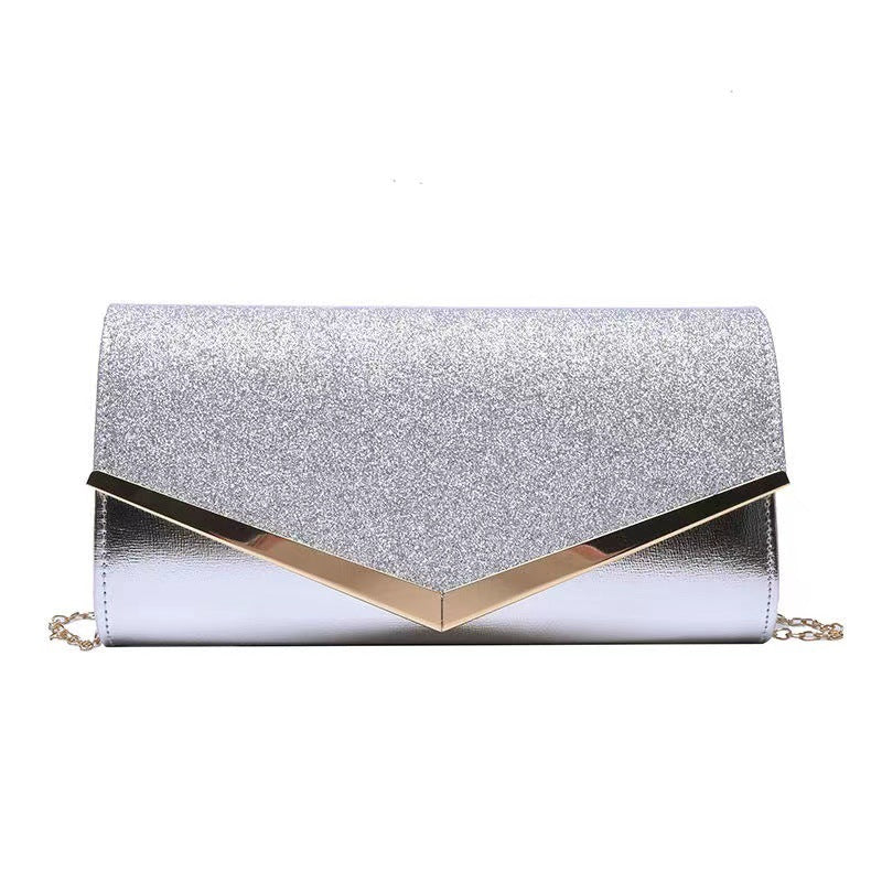 Stitching Dinner Sequin Crossbody Evening Gift Bag