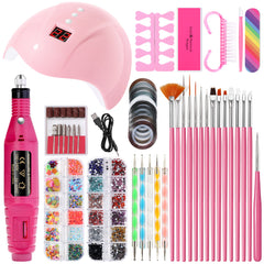 Smart Hot Lamp USB Polishing Nail Beauty Tool Set