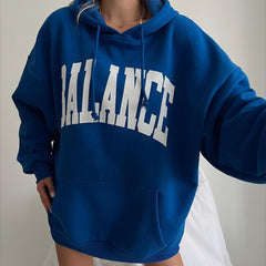 Oversize Long Sleeve Hooded Shirt