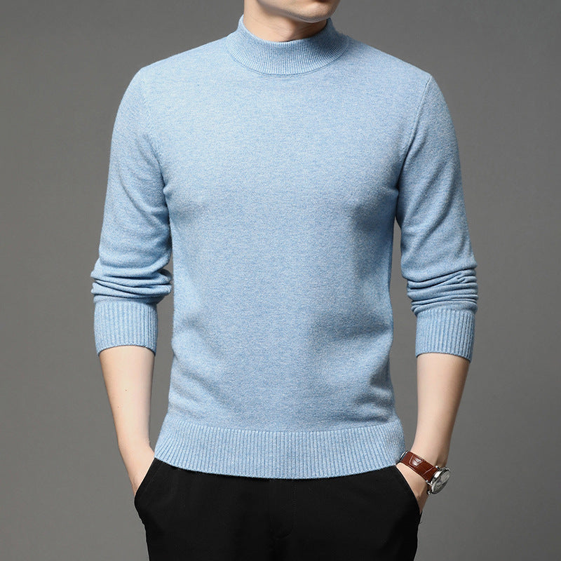 Stylish and warm thick turtleneck sweater for men