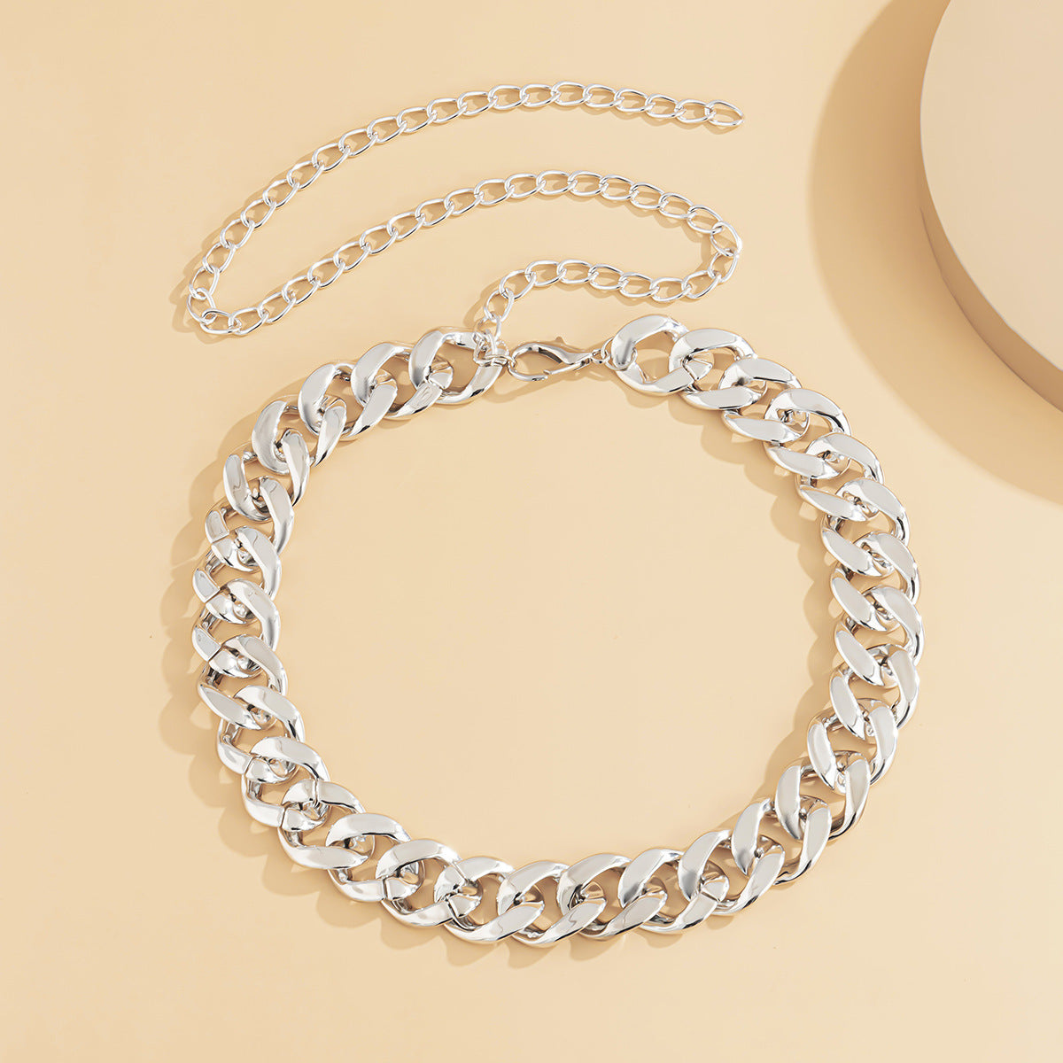 Thick single-layer chain in gold and white K options