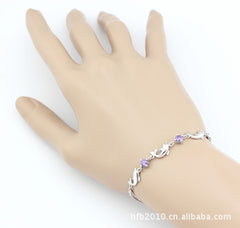 Women's Short Silver Jewelry Bracelet 