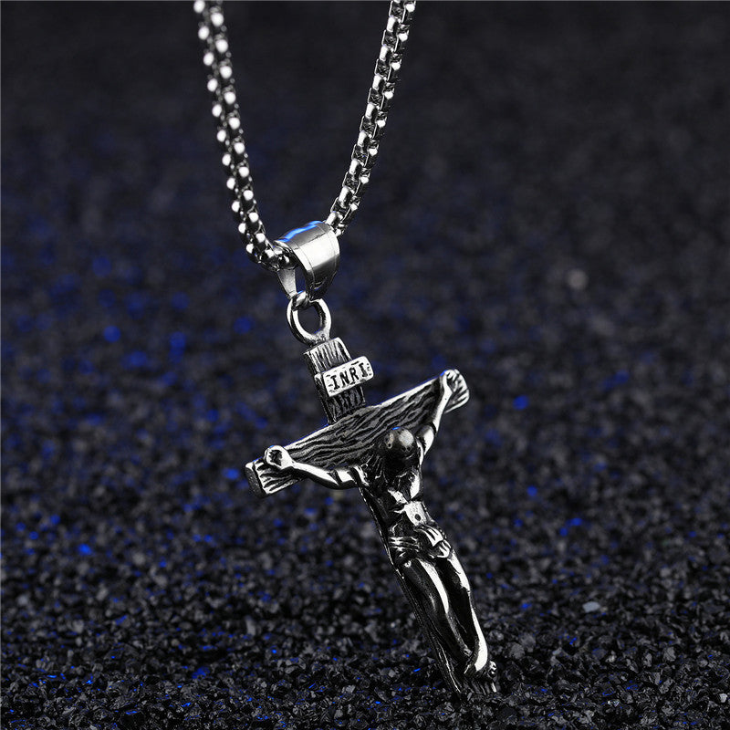 Fashion Jewelry Cross New Cool Titanium Steel Necklace