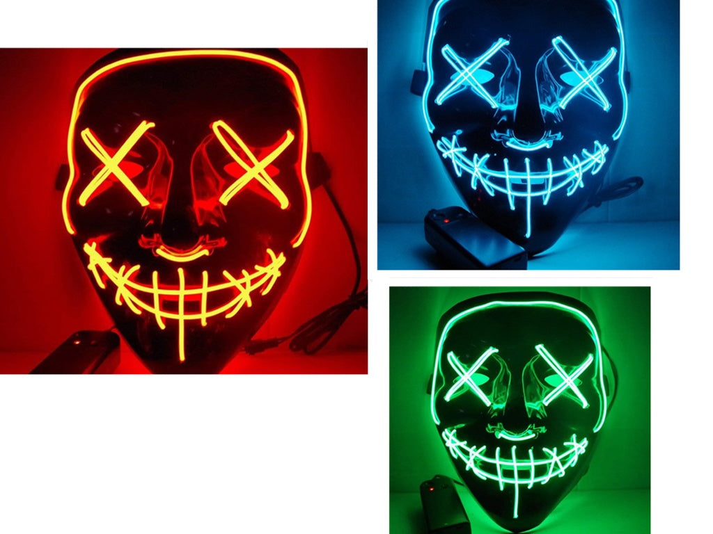 Halloween Horror Glowing Mask V Shape